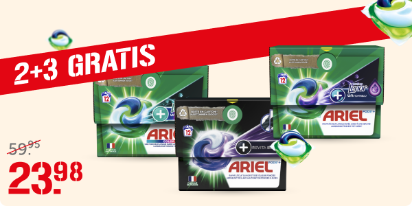 Ariel Pods+, 2+3 gratis