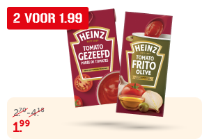 Heinz tomato frito, gezeefd of blokjes