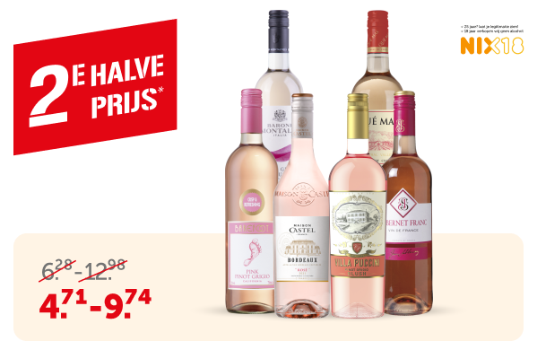 Alle rosé wijnen