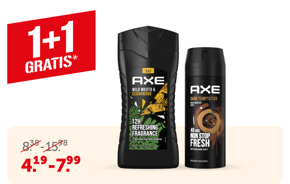 Axe deodorant of douche