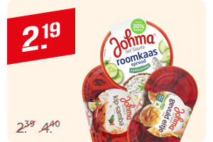 Johma salade of roomkaasspread
