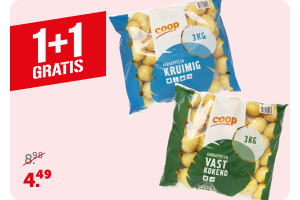 Kruimige of vastkokende aardappelen 