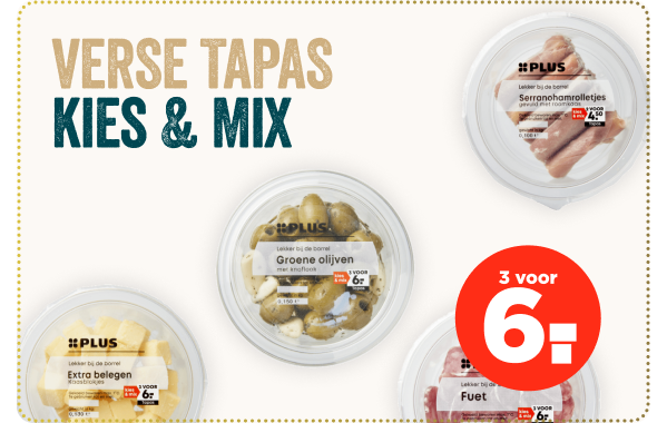 Verse tapas: Kies & Mix