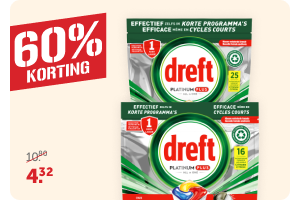 Alle Dreft Platinum Plus Vaatwastabletten