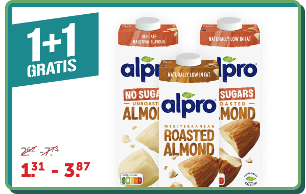 Alle Alpro amandel melk