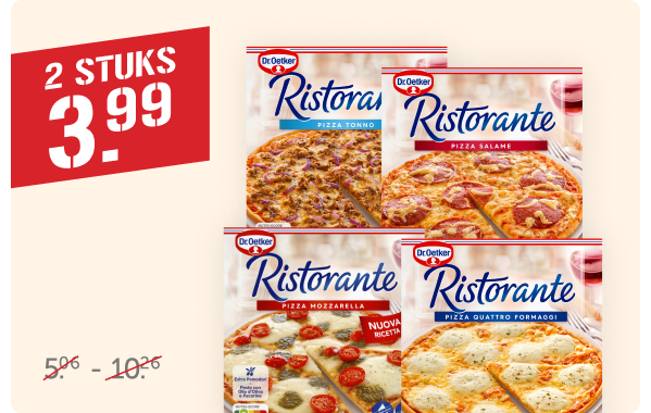 Alle Dr. Oetker Ristorante Pizza