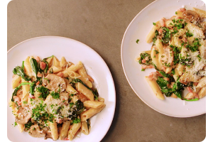 Penne carbonara