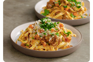 Verse pasta bolognese