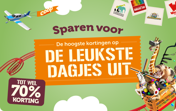 Sparen voor de hoogste kortingen op de leukste Dagjes Uit | Tot wel 70% korting