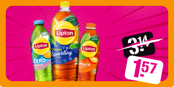 Lipton Ice Tea voor slechts 50% van de normale prijs