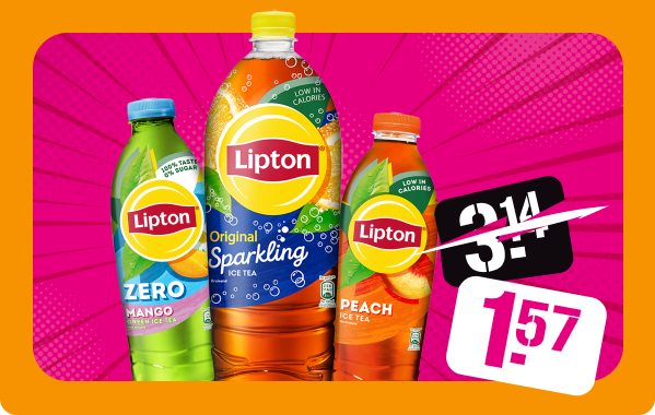 Lipton Ice Tea voor slechts 50% van de normale prijs