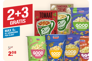 Unox Cup a soup of good snacks | 2 + 3 gratis