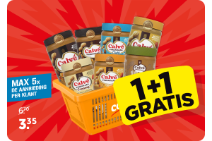 Calvé Pindakaas | 1 + 1 gratis