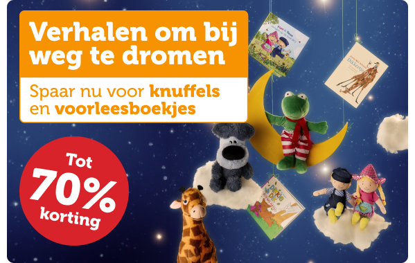 Verhalen om bij weg te dromen | Spaar nu voor knuffels en voorleesboekjes | Tot 70% korting