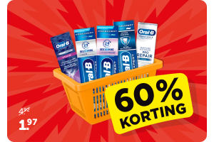 Alle Oral-B Tandpasta | 60% korting op alle varianten