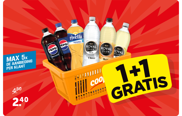 Pepsi, Royal Club of Rivella | 1 + 1 gratis