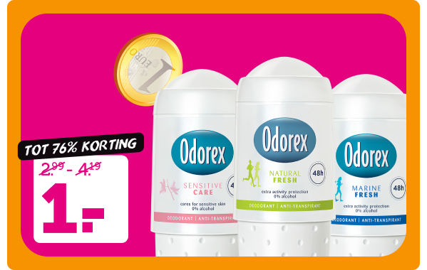 Odorex deodorant | Tot 76% korting