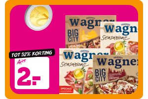 Alle Wagner Big City of Sensazione pizza's | Tot 52% korting
