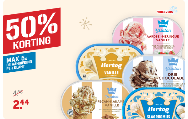 Hertog IJs | 50% korting