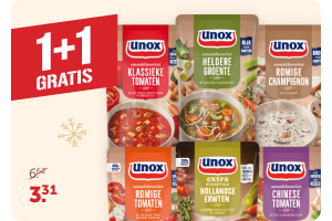 Alle Unox Soep | 1 + 1 gratis