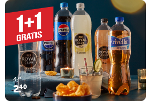 Pepsi, Rivella of Royal Club | 1 + 1 gratis