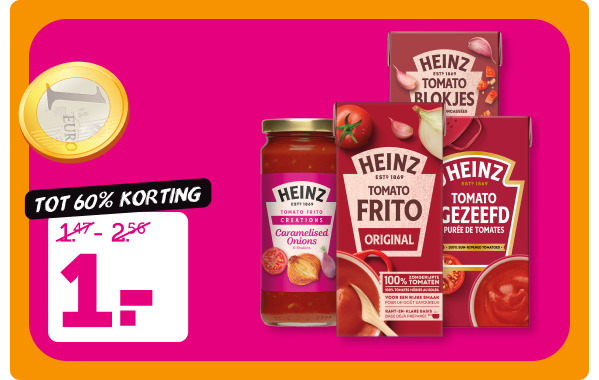 Heinz basis tomatenproducten