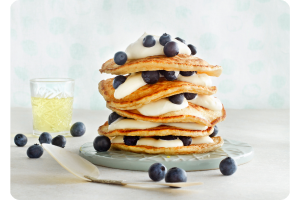 Pannenkoekjes met blauwe bessen 🥞