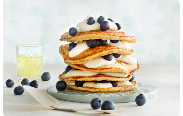 Pannenkoekjes met blauwe bessen 🥞