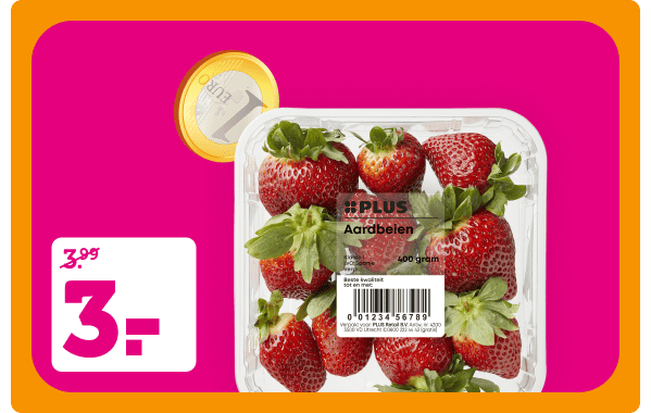 PLUS aardbeien 🍓