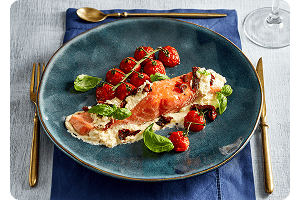 Zalmfilet met mascarpone en zongedroogde tomaat 🐟🍅