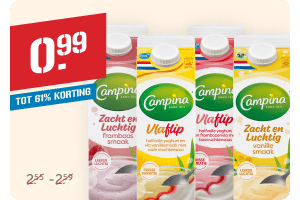 Campina Vlaflip of zacht en luchtig 