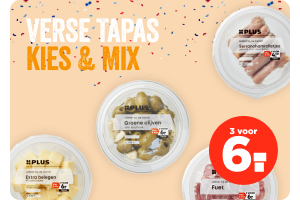 Verse Tapas Kies&Mix | 3 voor 6.-