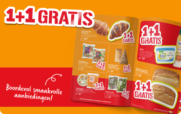 Boordevol smaakvolle aanbiedingen! | 1 + 1 gratis