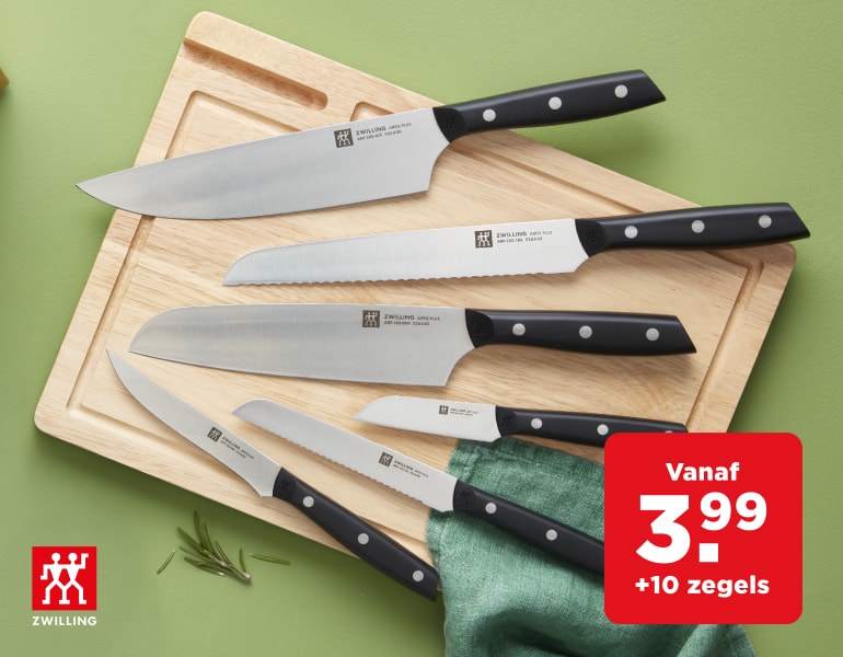 Spaar voor messen van Zwilling met hoge kortingen