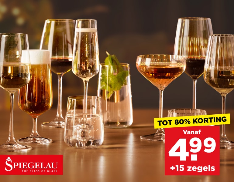 Spaaractie Spiegelau glazen | Bekijk nu