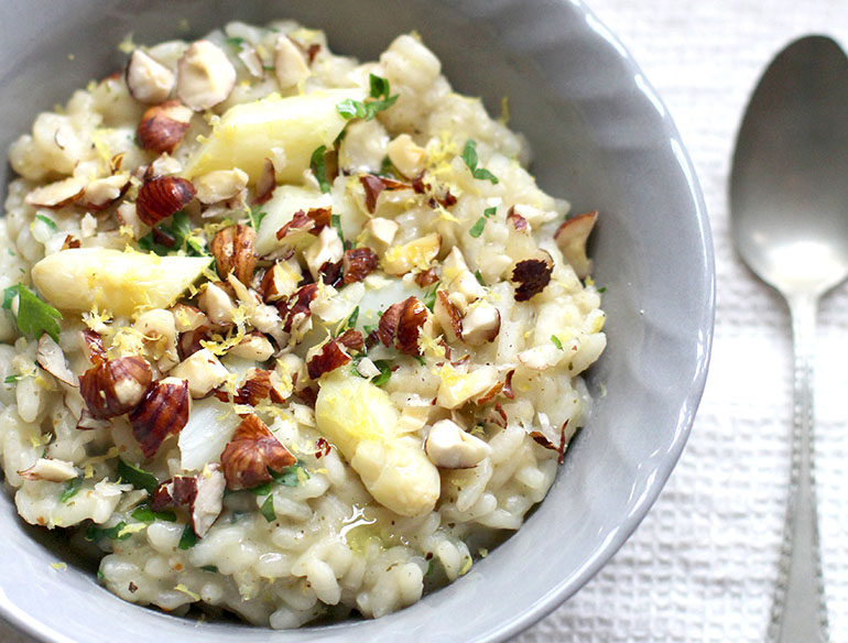 Risotto met witte asperges