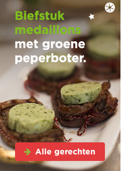 Biefstuk medaillons met groene peperboter | Alle gerechten