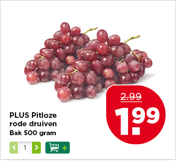PLUS Pitloze rode druiven