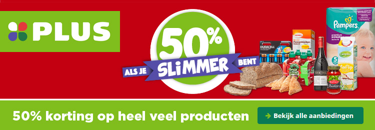 50% korting op heel veel producten | Bekijk alle aanbiedingen