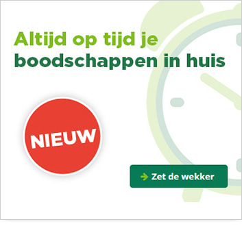 Altijd op tijd je boodschappen in huis | Zet de wekker
