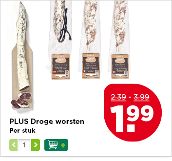 PLUS Droge worsten