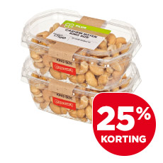 PLUS Verse pinda’s of cashewnoten