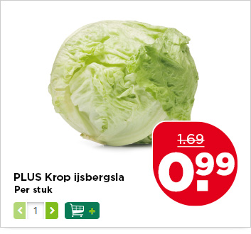 PLUS Krop ijsbergsla