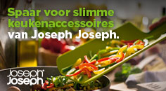 Spaar voor slimme keukenaccessoires van Joseph Joseph Spaar voor slimme keukenaccessoires van Joseph Joseph