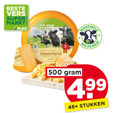 PLUS Klaverland kaas 48+ stukken