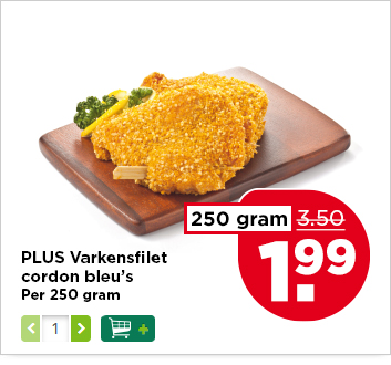 PLUS Varkensfilet cordon bleu’s