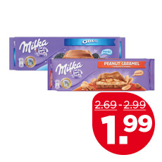 Milka Chocoladetabletten