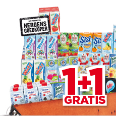 Alle A-merken sap minipakjes