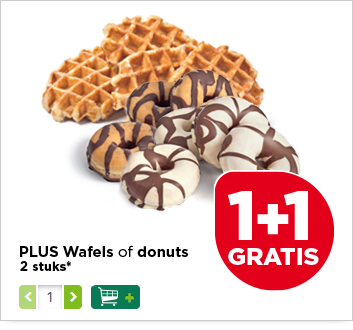 PLUS Wafels of donuts