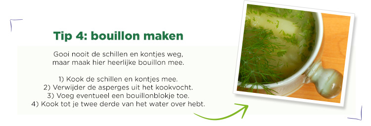Tip 4: bouillon maken